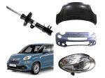 Fiat 500 L frontale fanale rinforzo ossatura paraurti parafango cofano 2018>