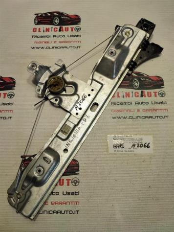 MECCANISMO ALZAVETRO POST. DX OPEL Insignia Berlina 13290264 3302442 RH (0817)