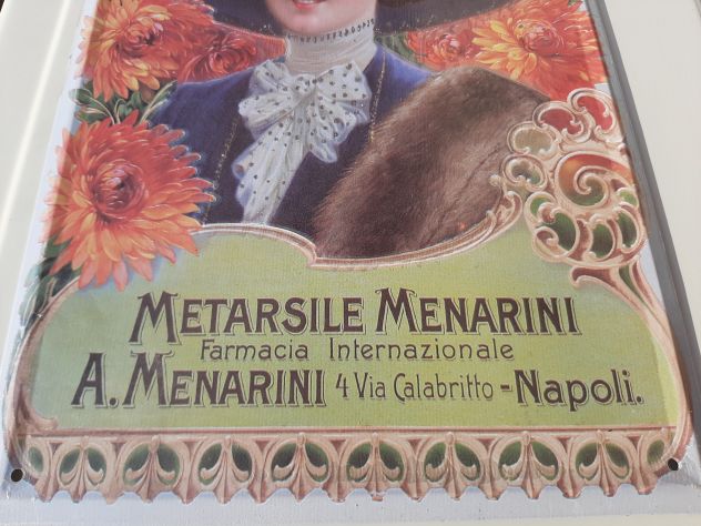 INSEGNA METARSILE MENARINI NAPOLI TARGA IN RILIEVO - Foto 2