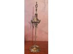 Lampada  artigianale fiorentina ad olio 4 lumi  in  ottone