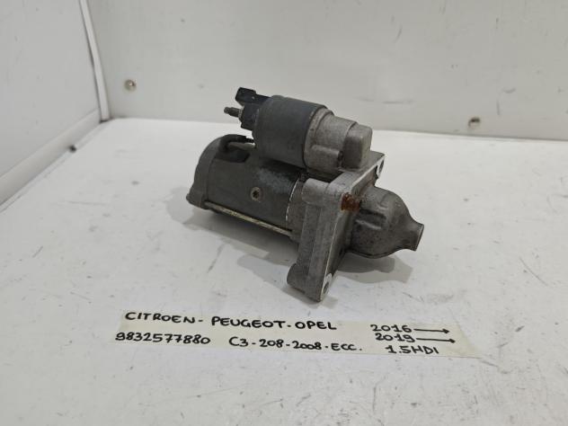 MOTORINO D' AVVIAMENTO CITROEN C3 Serie 9832577880 9832577880 Diesel 1.5 (16) - Foto 2