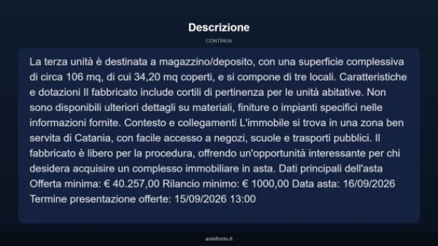 Immobile in asta di 245 m² in vendita a Catania - Foto 5