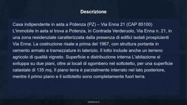 Immobile in asta di 135 m² con più di 5 locali in vendita a Potenza - Foto 14