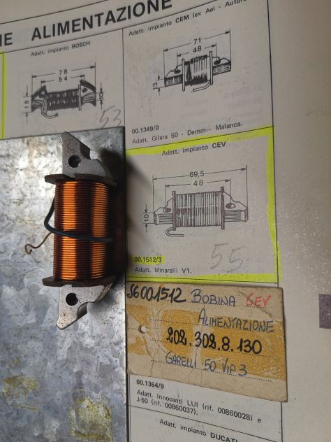 Bobina alimentazione coil Garelli 50 Vip 3 CEV SGR 1212 GR 2023028130