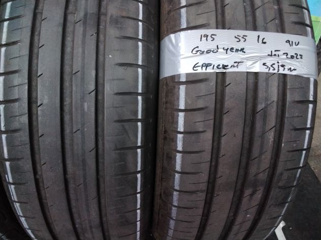 4 gomme usate goodyear 195 55 16 91v estive - Foto 2