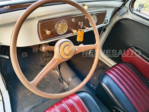 Fiat Topolino C 1952 | GRIGIO CHIARO INTERNI NERI E ROSSI TARGHE NERE ORIGINALI - Foto 7