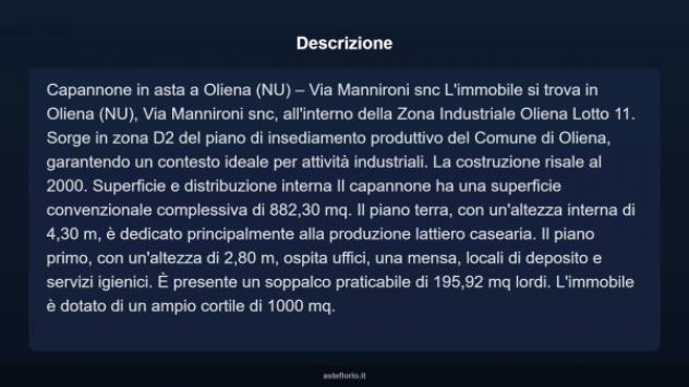 Immobile in asta di 882 m² in vendita a Oliena - Foto 4