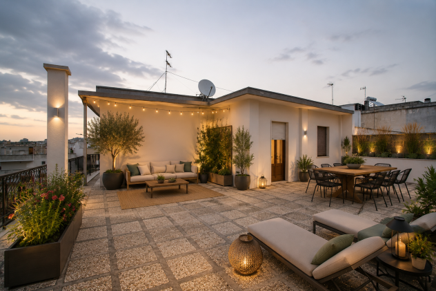 Casa indipendente con terrazzo a livello