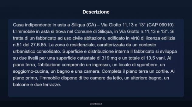 Immobile in asta di 319 m² con più di 5 locali in vendita a Siliqua - Foto 11