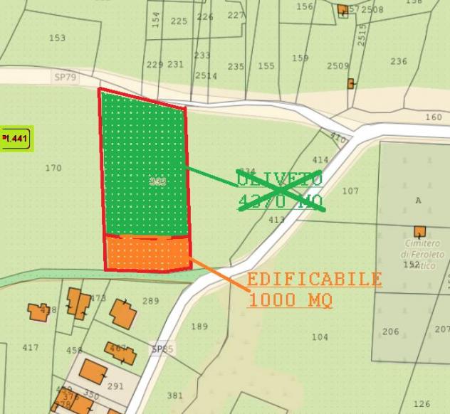 Feroleto Antico vendesi terreno residenziale 1000 Mq