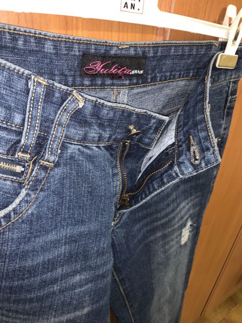 JEANS USATI POCHE VOLTE OTTIME CONDIZIONI MARCA”YULITA JEANS”VINTAGE,DRITTI,NON - Foto 9