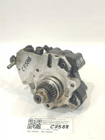 POMPA INIEZIONE DIESEL MERCEDES Classe A W169 4° Serie A6400700701 0445010120 640940 diesel 1991 (08)