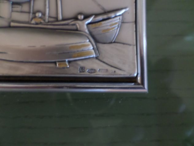 Quadro con bassorilievo d'argento 925 Ottaviani - Foto 4