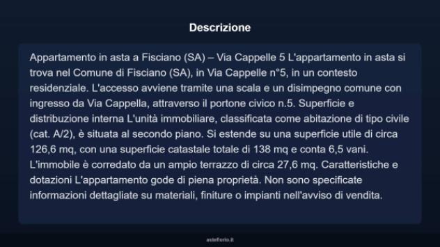 Immobile in asta di 138 m² in vendita a Fisciano - Foto 4