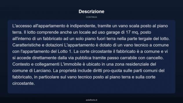 Immobile in asta di 156 m² con più di 5 locali e box auto in vendita a Larciano - Foto 4