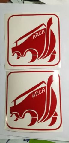 adesivi 2 per camper arca 12 x 12 cm come in foto