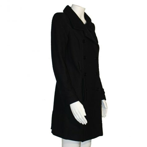 Cappotto nero in lana di PATRIZIA PEPE - tg. 42 - Foto 4