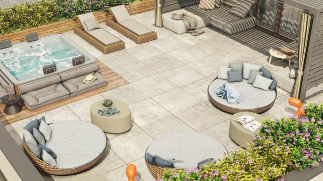 CINQUALE, vendesi in esclusiva di vendita 2 villette indipendenti e affiancate di nuova costruzione (bioedilizia) con giardino, terrazza e solarium: s - Foto 12