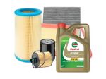 Kit tagliando 3 filtri + Castrol 5w30 VW POLO 1.4 TDI