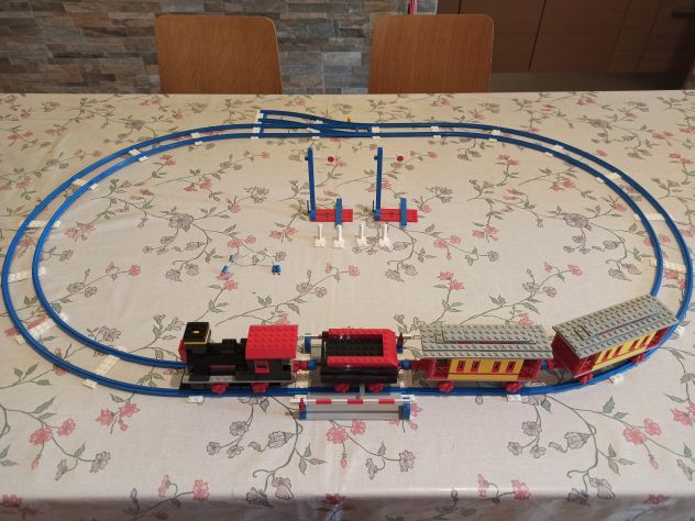 Treno Lego vintage a batterie + binari extra