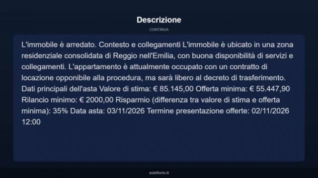 Immobile in asta di 104 m² con più di 5 locali in vendita a Reggiolo - Foto 13