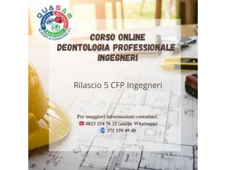 Corso Deontologia Professionale Ingegneri (5 CFP CNI)