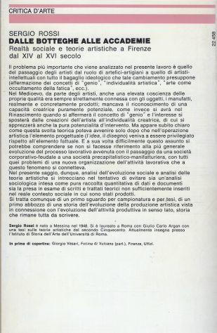 DALLE BOTTEGHE ALLE ACCADEMIE, Realtà sociale e teorie artistiche a Firenze - Foto 2