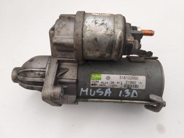 MOTORINO D' AVVIAMENTO LANCIA Musa 2° Serie 518102660 diesel 1.3 (07)