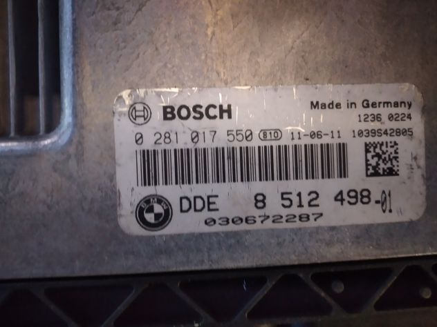 CENTRALINA MOTORE ENGINE ECU BMW SERIE 1 E87 E82 120D SPORT 2.0 CODE: 0281017550 - Foto 5