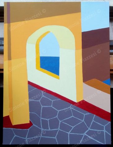 Quadro di Simone Piazzesi - IL MARE ALL'IMPROVVISO (2025)