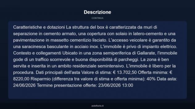 Immobile in asta di 21 m² in vendita a Gallarate - Foto 7