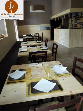 Piani Tavolo Nuoro Per Arredo Bar Ristorante Pizzeria Pub in Legno - Foto 5