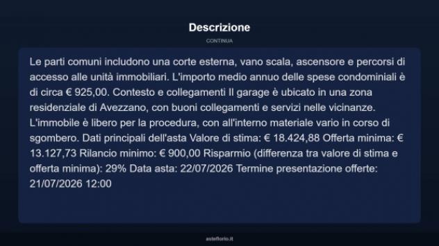 Immobile in asta di 27 m² in vendita a Avezzano - Foto 8