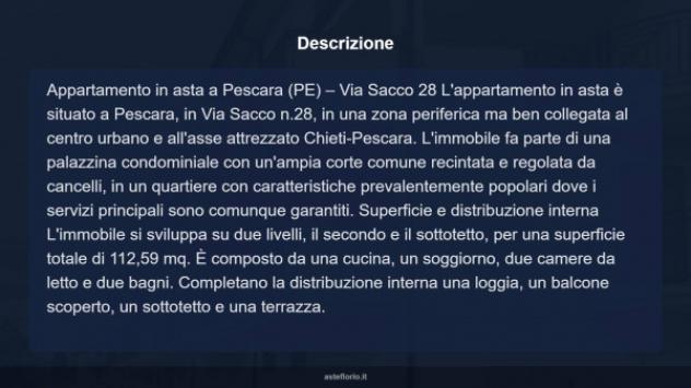 Immobile in asta di 112 m², box auto in vendita a Pescara - Foto 13