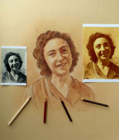 Ritratti a Matita eseguiti su commissione da una Foto - Foto 4
