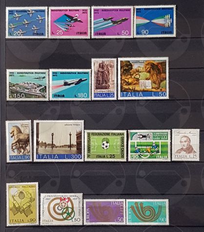 ITALIA 1970-1974 lotto di 101 francobolli - Foto 3