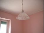 Lampadario a sospensione con coppa in vetro di Murano