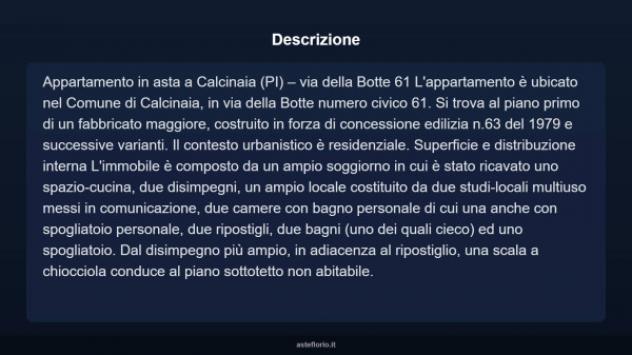 Immobile in asta di 150 m² in vendita a Calcinaia - Foto 5