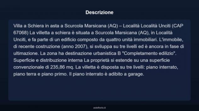 Immobile in asta di 235 m², box auto in vendita a Scurcola Marsicana - Foto 4
