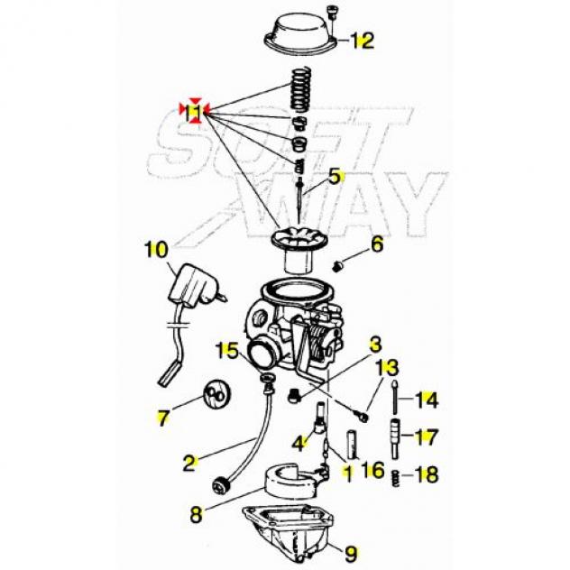 Membrana carburatore scooter Piaggio e Aprilia 478560 AP8550432 - Foto 5