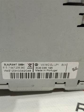 AUTORADIO VOLKSWAGEN Scirocco Serie (137) 3C8035195 CAVD (0814) - Foto 4