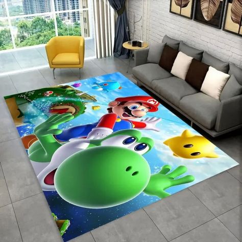 TAPPETO SUPER MARIO VIDEOGIOCO VINTAGE VIDEOGAME CARPET - Foto 2