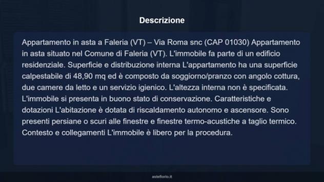 Immobile in asta di 48 m², box auto in vendita a Faleria - Foto 17