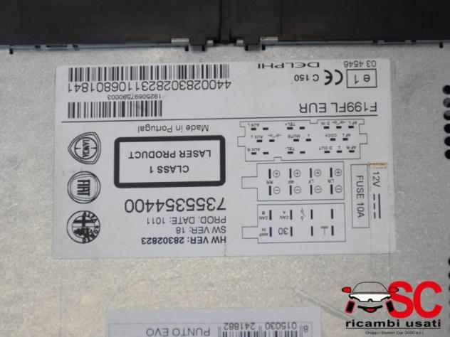 AUTORADIO FIAT Punto EVO 735535440 (0912) - Foto 3