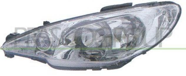 PROIETTORE S.CON LAMPADINE (versione con doppia parabola) PG0094904 Parti elettriche  Fanaleria  Proiettori  Proiettore ant. PEUGEOT - 206 - 1998  200