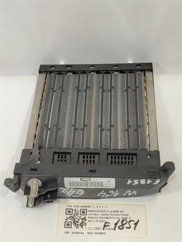 RADIATORE RISCALDAMENTO ELETTRICO MERCEDES ML W164 3° Serie A251830562 642940 diesel 2987 (0511) - Foto 2