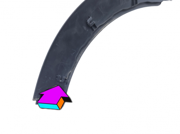 MODANATURA ARCO RUOTA POSTERIORE DX MINI One 2° Serie 7157106 N12 B14 A Benzina 1400 (0613) - Foto 12