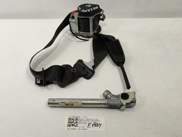 CINTURA DI SICUREZZA ANTERIORE DESTRA CON PRETENSIONATORE RENAULT Megane S. Wagon 868840008R K9K830 (0812)