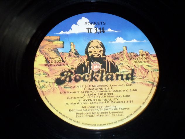 ROCKETS 3,14 - LP / 33 rpm 1° Stampa 1981 Italy Rockland Records - Foto 4