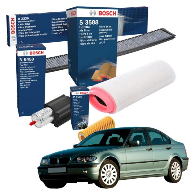 Kit Tagliando 4 Filtri Bosch Ktb022 Per Bmw